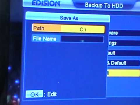 Edision argus mini combo receiver user manual instructions