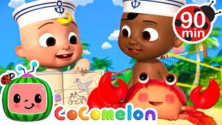 A Sailor Went to Sea - Animals Treasure Map | CoComelon | Nursery Rhymes for Babies