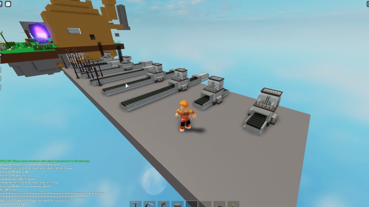 Roblox Skyblock Industrial Oven - mr bean as justin bieber 09 roblox