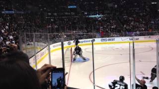 LA Kings Entrance + Jonathan Quick Warmup Stretches LA vs. DAL 4/21/13