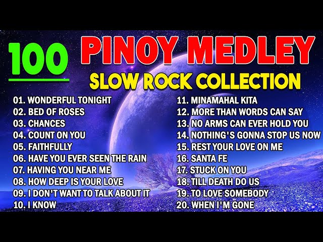 Slow Rock Love Song Nonstop 🎤🎷 SLOW ROCK MEDLEY 🎧🔊 Rock Ballads 70S 80S 90S🔊🎧 class=
