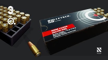 TIMELAPSE Game Asset Ammo Box | Autodesk3dsMax/SubstancePainter