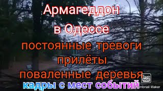 Армагеддон в Одессе. Тревоги, прилёты и поваленные деревья