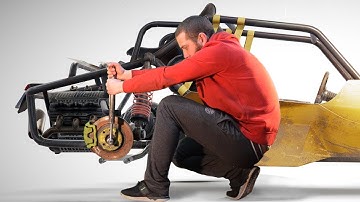 How to make Buggy from PUBG - Suspension. Levers, swivel members and bushings. Part 2