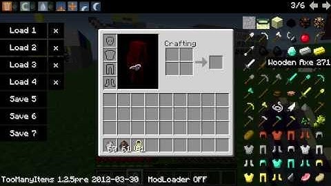 How to use Too Many Items in Minecraft 1.2.5