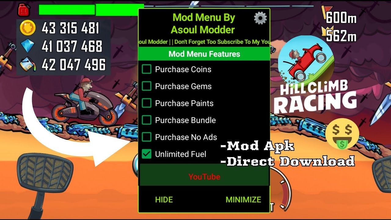 Hill Climb Racing Mod Apk Gameplay How to download Hill