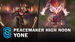 Peacemaker High Noon Yone Skin Spotlight - Pre-Release - PBE Preview - League of Legends