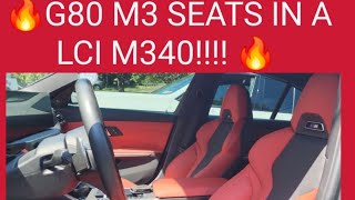 🔥 Wow I swapped in G80 M3 seats into my G20 M340i 🔥