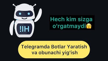 TELEGRAMDA BOT YARATISH // BOT OCHISH 2025 //  BOT YASASH