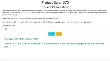 Project Euler 070 - Totient Permutation
