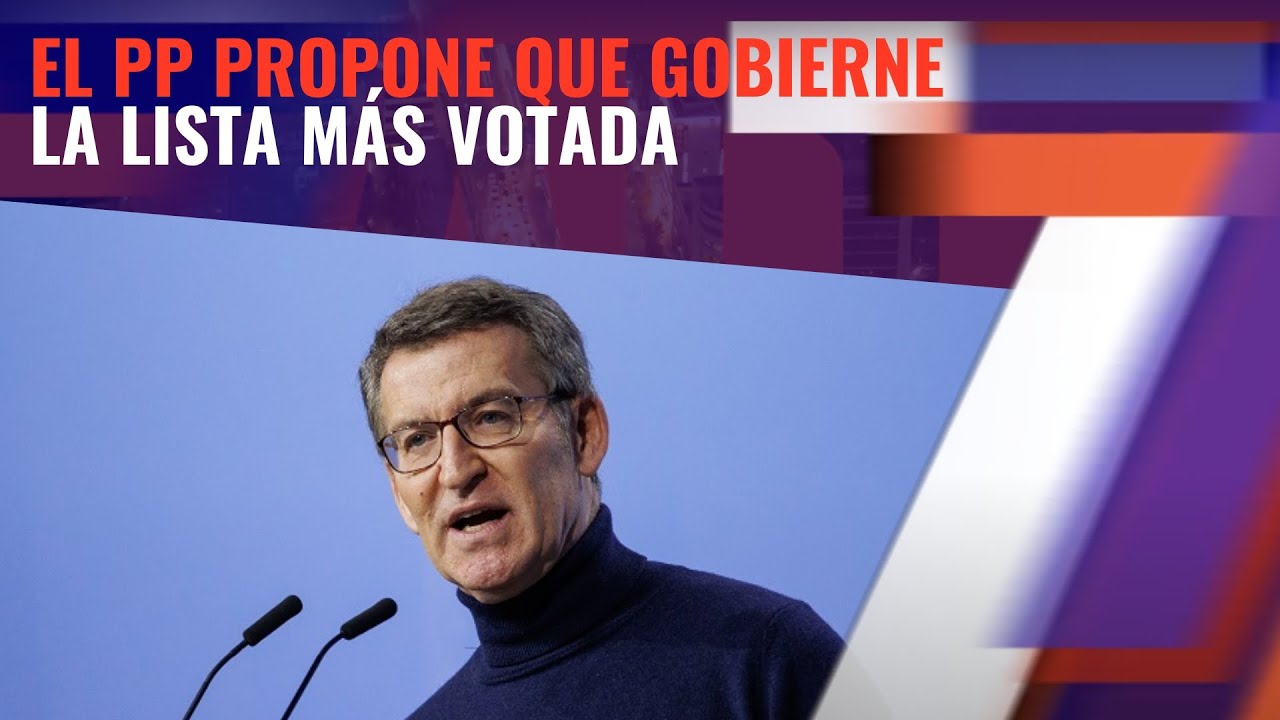 El PP propone que gobierne la lista más votada - YouTube