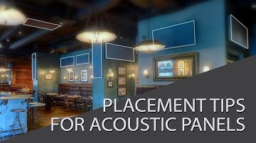 How should I position my acoustic panels? General tips how to space out sound panels