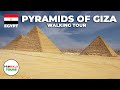 Pyramids of giza walking tour 4k60fps