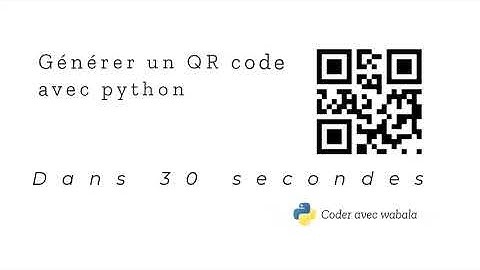 Générer un QR code avec python