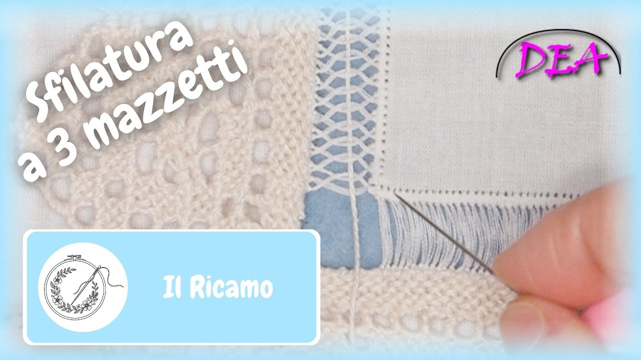 Ric.8°Tut.3°P.- Cuscino Porta Fedi - Sfilatura a tre mazzetti.