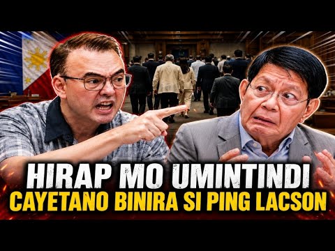 CAYETANO BINIRA SI LACSON! ANG HIRAP MONG UMINTINDI PING KAYA WALK OUT NA LANG!