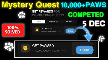 How to Claim PAWS Airdrop | Step-by-Step Guide to Get Free PAWS Tokens!#paws #December5