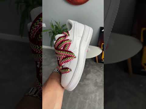 Кросівки Air Force 1 Low Custom Lanvin Laces White Pink / аір форсе весна / літо / осінь 2010, видео 2