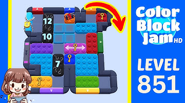 Color Block Jam Level 851 Solution Walkthrough