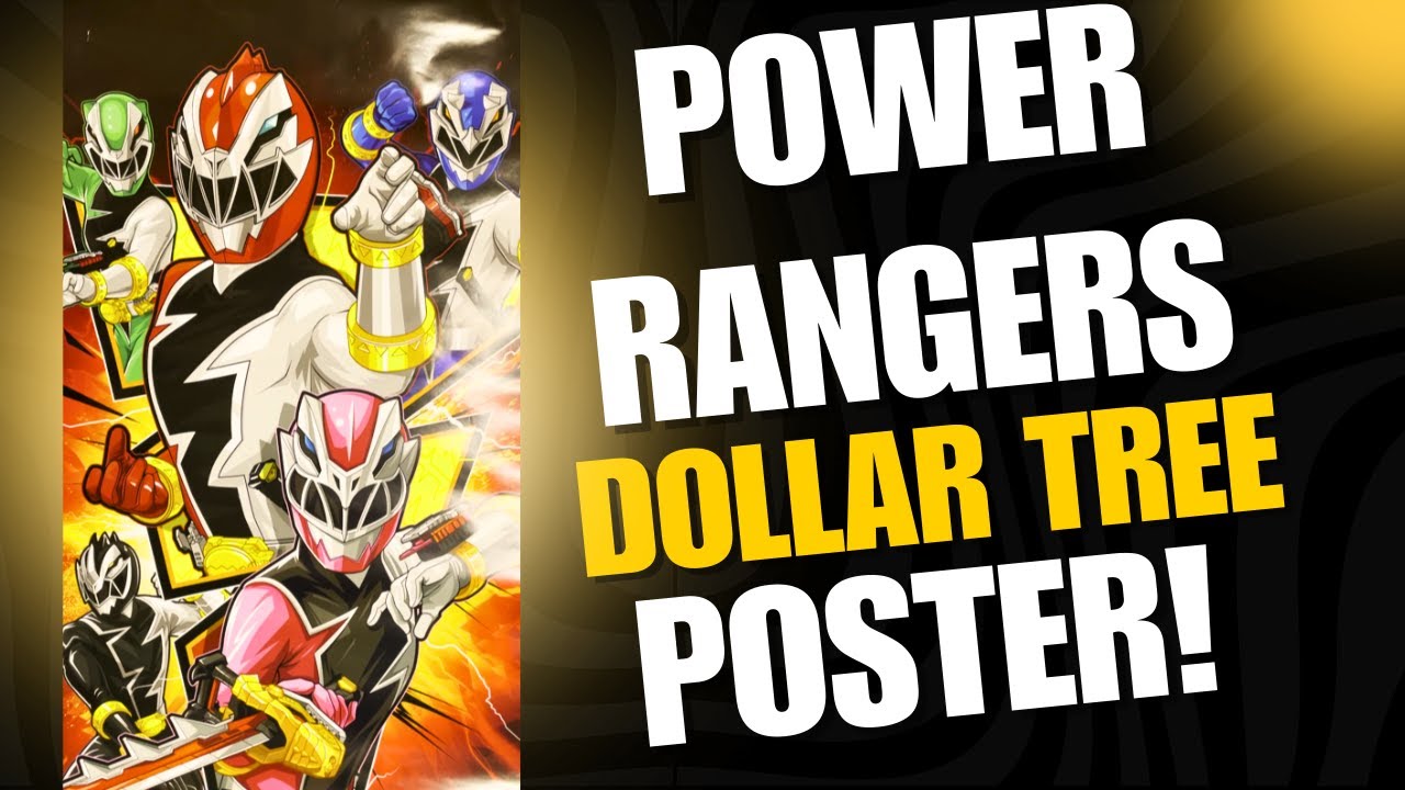 Power Rangers Tree Power Rangers DOLLAR TREE Poster! - YouTube