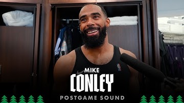 “He [Jaden] Carried Us Tonight.” | Mike Conley Post Game Sound | 12.06.25