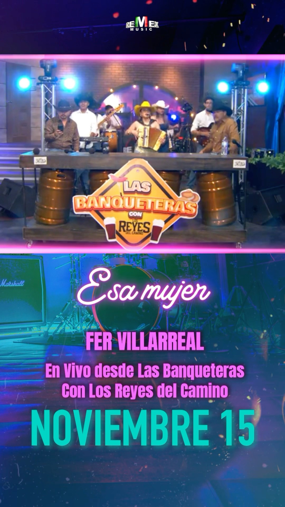 #FerVillarreal llega mañana con #EnVivoDesdeLasBanqueteras con Los Reyes del Camino ? ?