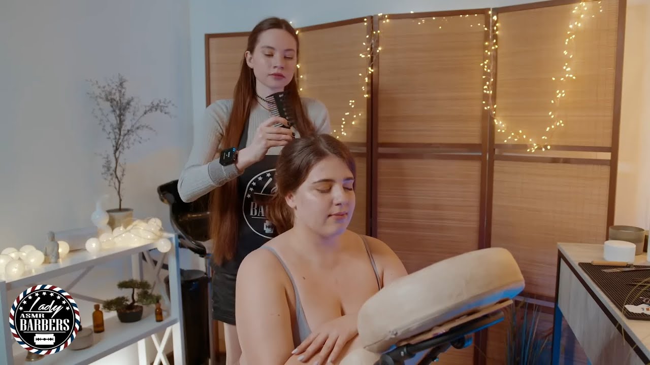 Calming Whispers ASMR Massage by Barber Lady Sandra for Girls