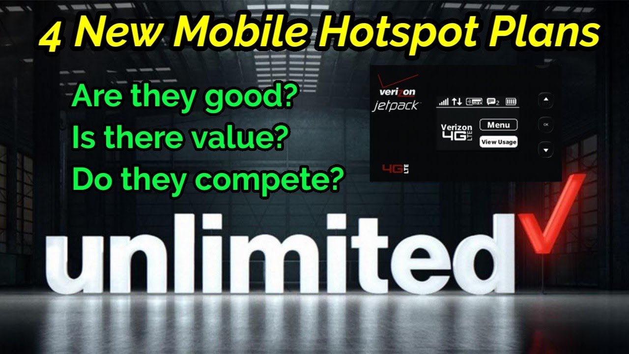 Verizon Wireless all new Hotspot Plans explained. Is there value & are