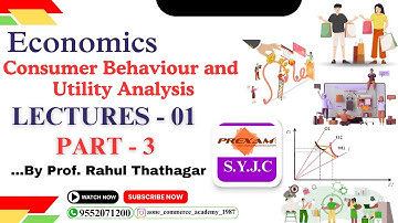 SYJC | Economics-Chapter-1 | Consumer Behaviour and Utility Analysis | Lecture-1 | part-3
