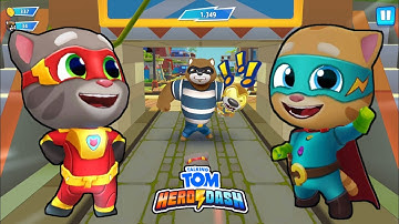 SUPER! Talking Tom Hero Dash - Tom, Ginger - Full Screen - Gameplay Walkthrough (Android/iOS)