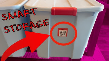QR Code Smart Labels   Color Coded Scannable Stickers for Storage Bins