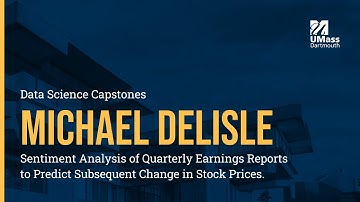 UMassD 2022 Data Science Capstone: Michael Delisle