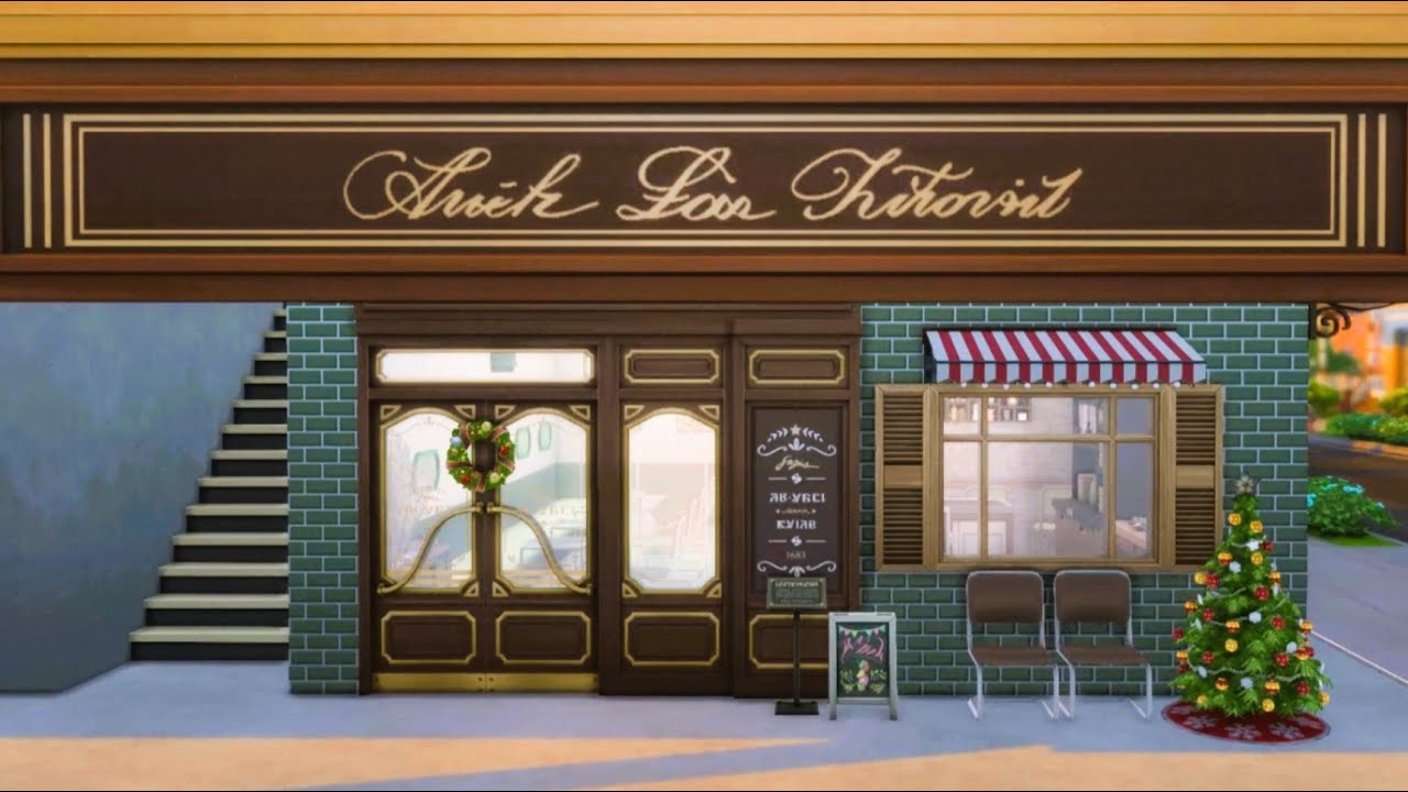 Taiwanese Arcaded Street Café | Qilou, Retro Afternoon Tea | The Sims 4 Speed Build