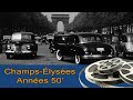 Paris champs elyses 1952 film 95 mm old footage