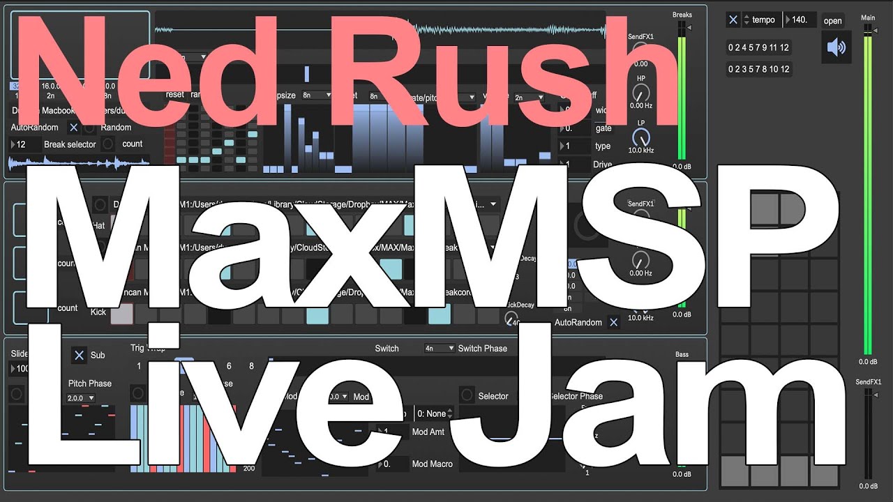 Ned Rush Live - MaxMSP Live Jam