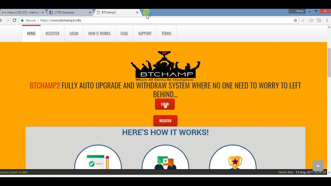 BTChamp 2   Turn 0 002 to 25 6 Bitcoins with 100% Automated System!