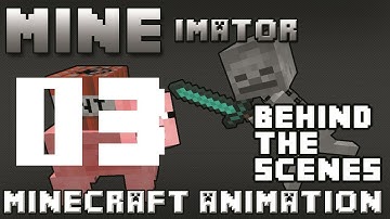 Take 03 Minecraft Animation : Pig v.s. Skeleton Part 3 : OFFICIAL : Mine Imator