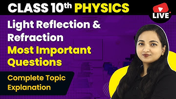 Light Reflection & Refraction - Most Important Questions | Class 10 Physics Chapter 10 (LIVE)2022-23