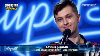 Video thumbnail of "SUPERSTAR 2021 Andrei Șerban a adus voie bună pe scenă! Un moment autentic „Uite așa aș vrea să mor”"