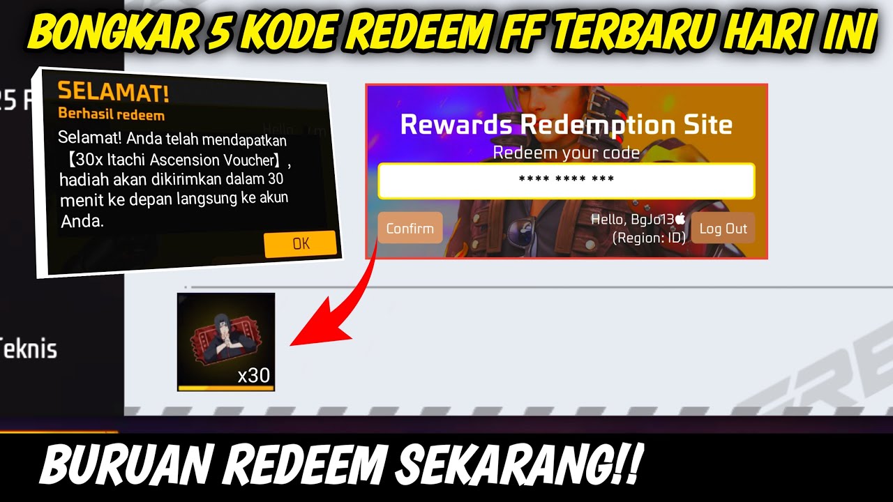 KODE REDEEM RESMI FF TERBARU HARI INI 19 AGUSTUS 2025 - YouTube