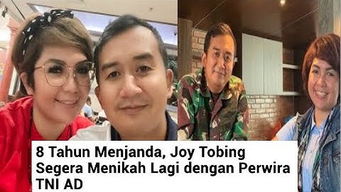 8 TAHUN MENJANDA, JOY TOBING AKHIRNYA SEGERA MENIKAH LAGI DENGAN PERWIRA TNI DUDA 2 ANAK