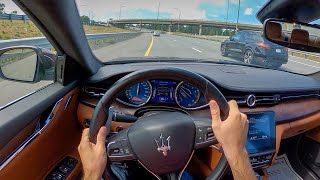 2017 Maserati Quattroporte SQ4 - POV Test Drive by Tedward (Binaural Audio) видео