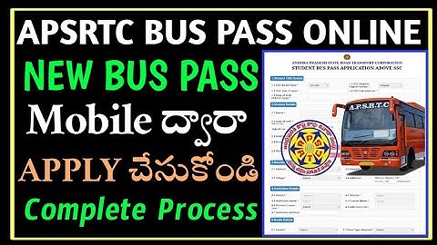 how to apply APSRTC bus pass online in telugu/ap bus pass apply online telugu