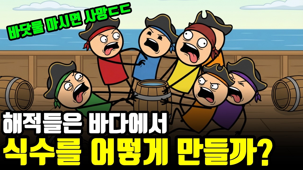 바다 한가운데서 식수 만드는 방법