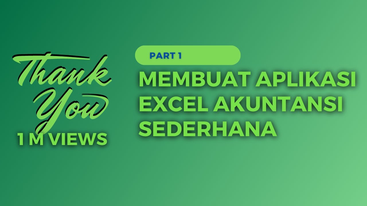 Membuat Aplikasi Excel Akuntansi Terbaru 2019 Part 1 Akun