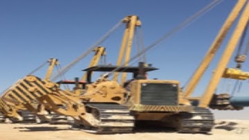 Lowering pipe length 24” with Sideboom/pipelayer#1|Mega Heavy Machines