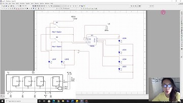 Asynchronous Counter Simulation using Multisim