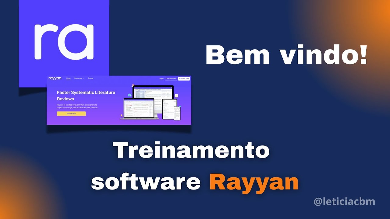 Treinamento Básico Software Rayyan - YouTube
