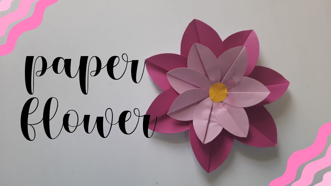 Paper Flowers Very Easy Paper Flower Paper Crafts For School
