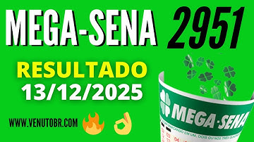 🍀 RESULTADO MEGA SENA 2951